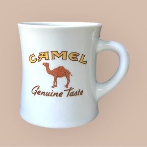 Vintage Camel Cigarettes Coffee Mug "Genuine Taste" Heavy Ceramic Cup